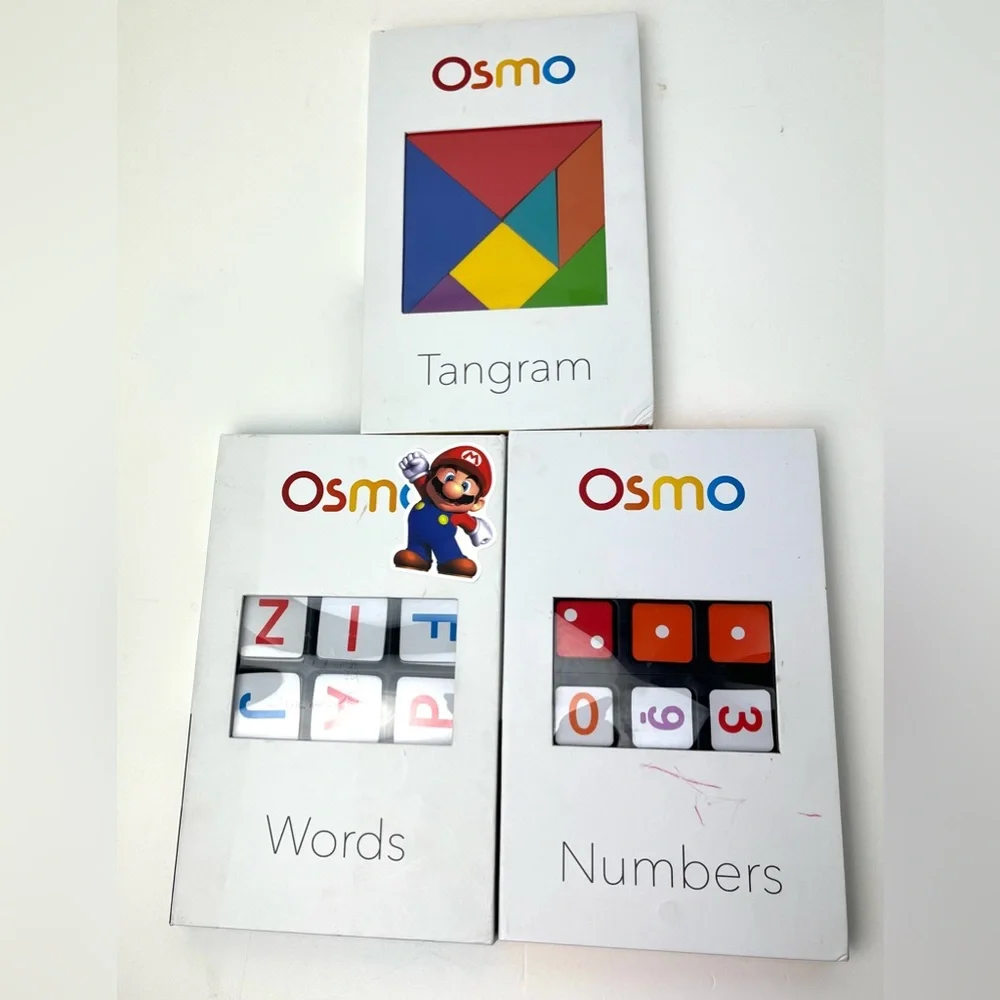 Osmo Learning Bundle Coding, Monster, Words, Numbers, Tangram Sets